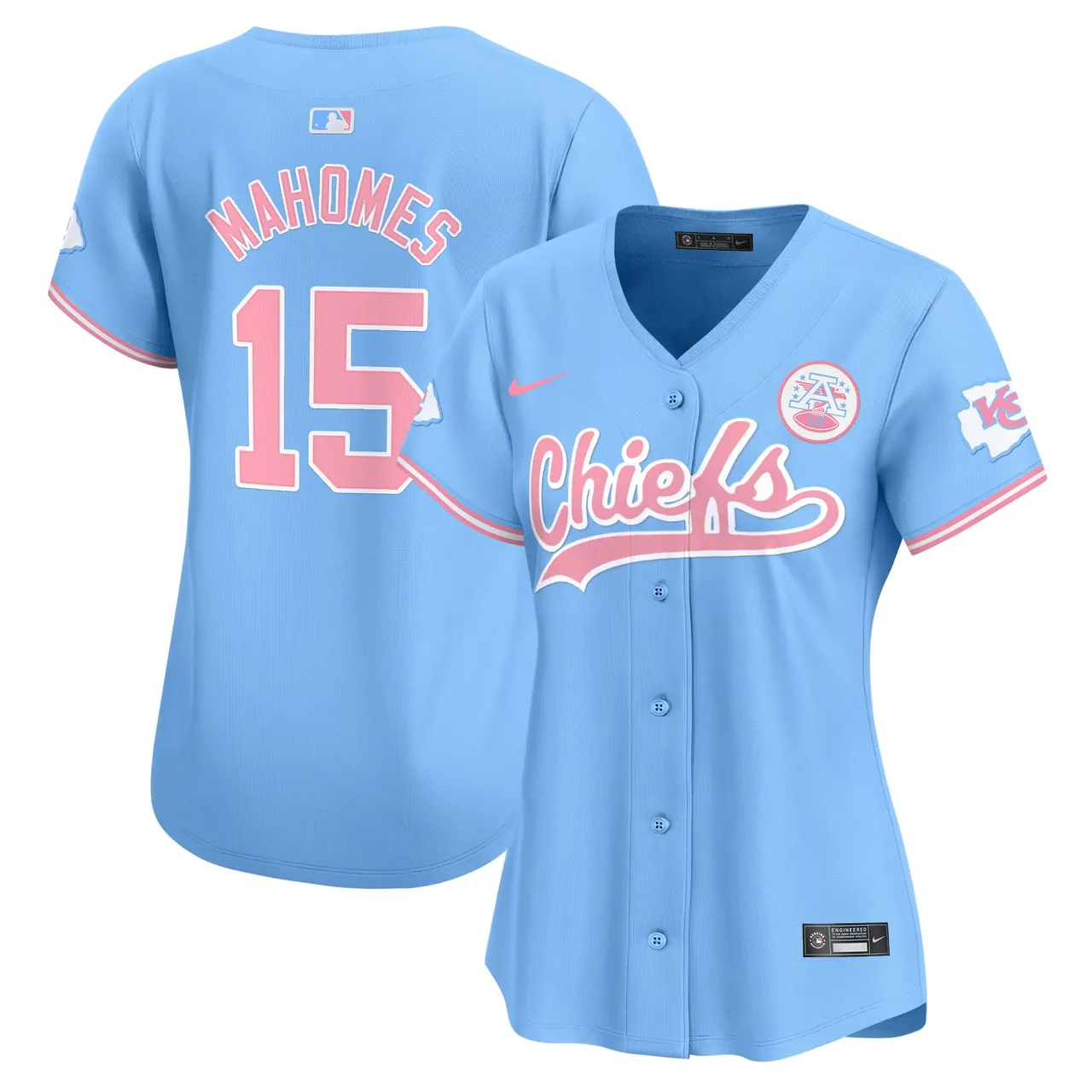 Swift Kansas City Chiefs Nike Women's Bubblegum Vapor Premier Limited Stitched Jersey - Pink - Image 11