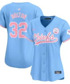 Swift Kansas City Chiefs Nike Women's Bubblegum Vapor Premier Limited Stitched Jersey - Pink - Image 13