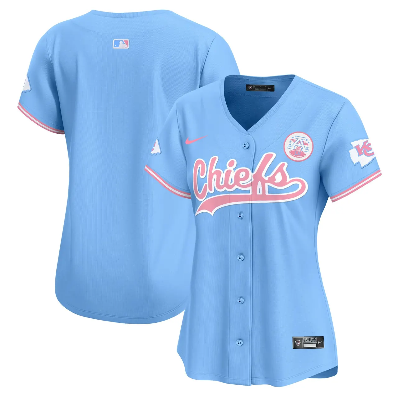 Swift Kansas City Chiefs Nike Women's Bubblegum Vapor Premier Limited Stitched Jersey - Pink - Image 18
