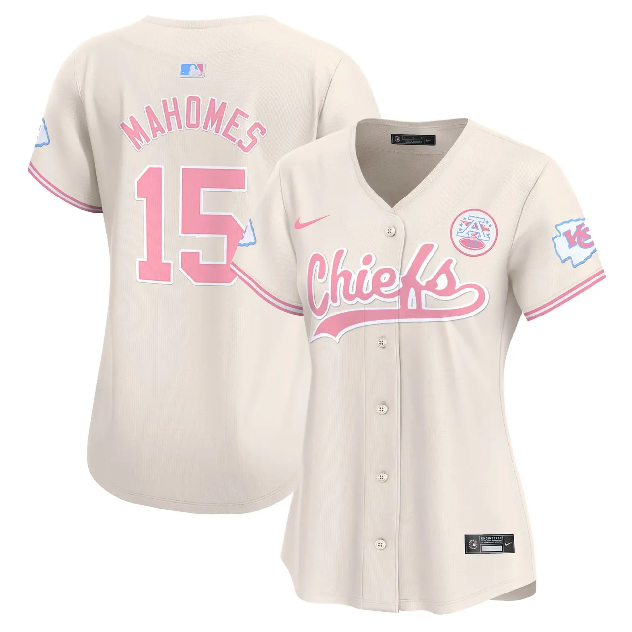 Swift Kansas City Chiefs Nike Women's Bubblegum Vapor Premier Limited Stitched Jersey - Pink - Image 20