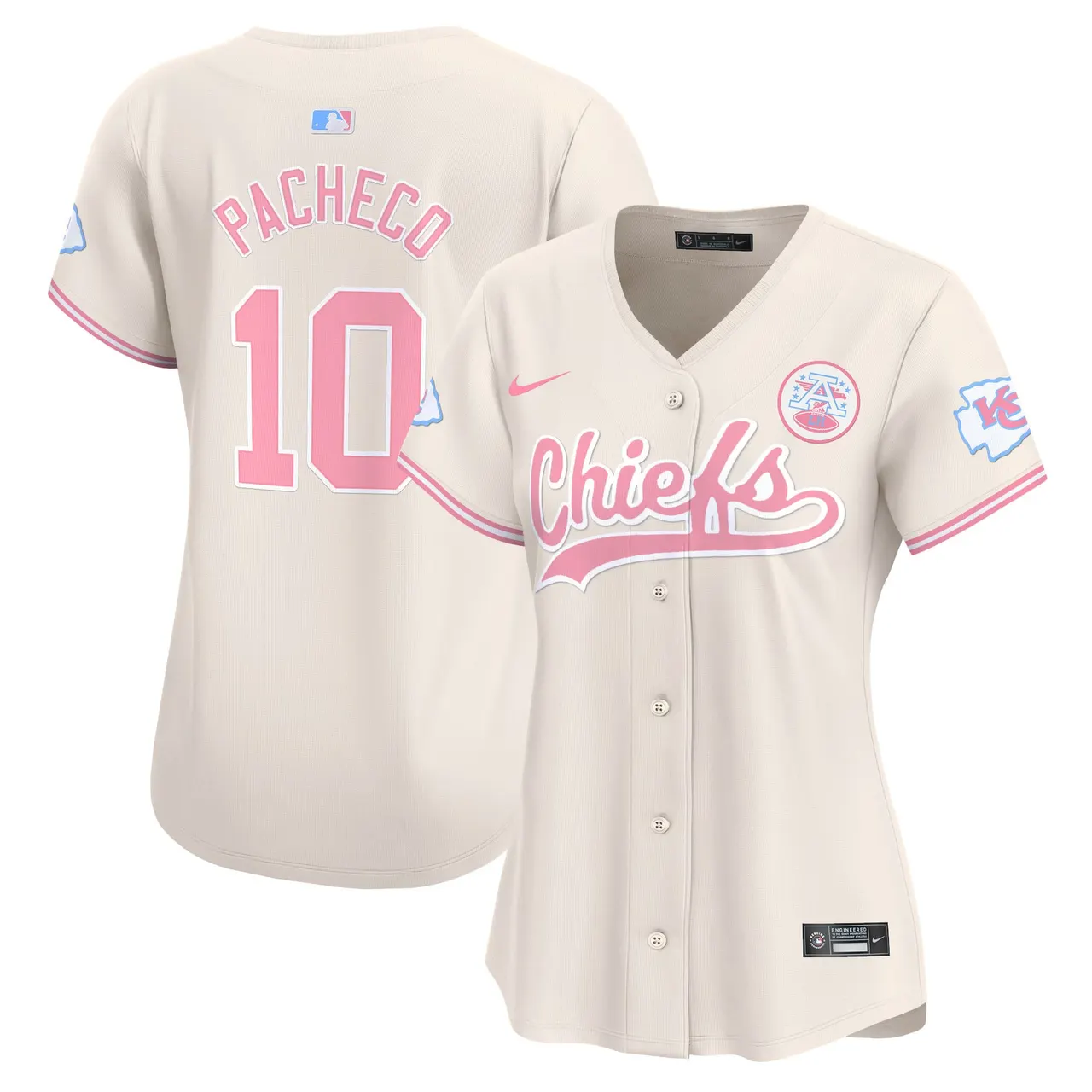 Swift Kansas City Chiefs Nike Women's Bubblegum Vapor Premier Limited Stitched Jersey - Pink - Image 25