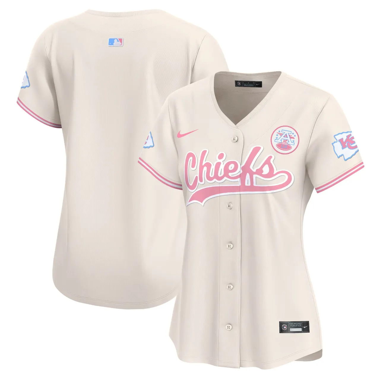 Swift Kansas City Chiefs Nike Women's Bubblegum Vapor Premier Limited Stitched Jersey - Pink - Image 27