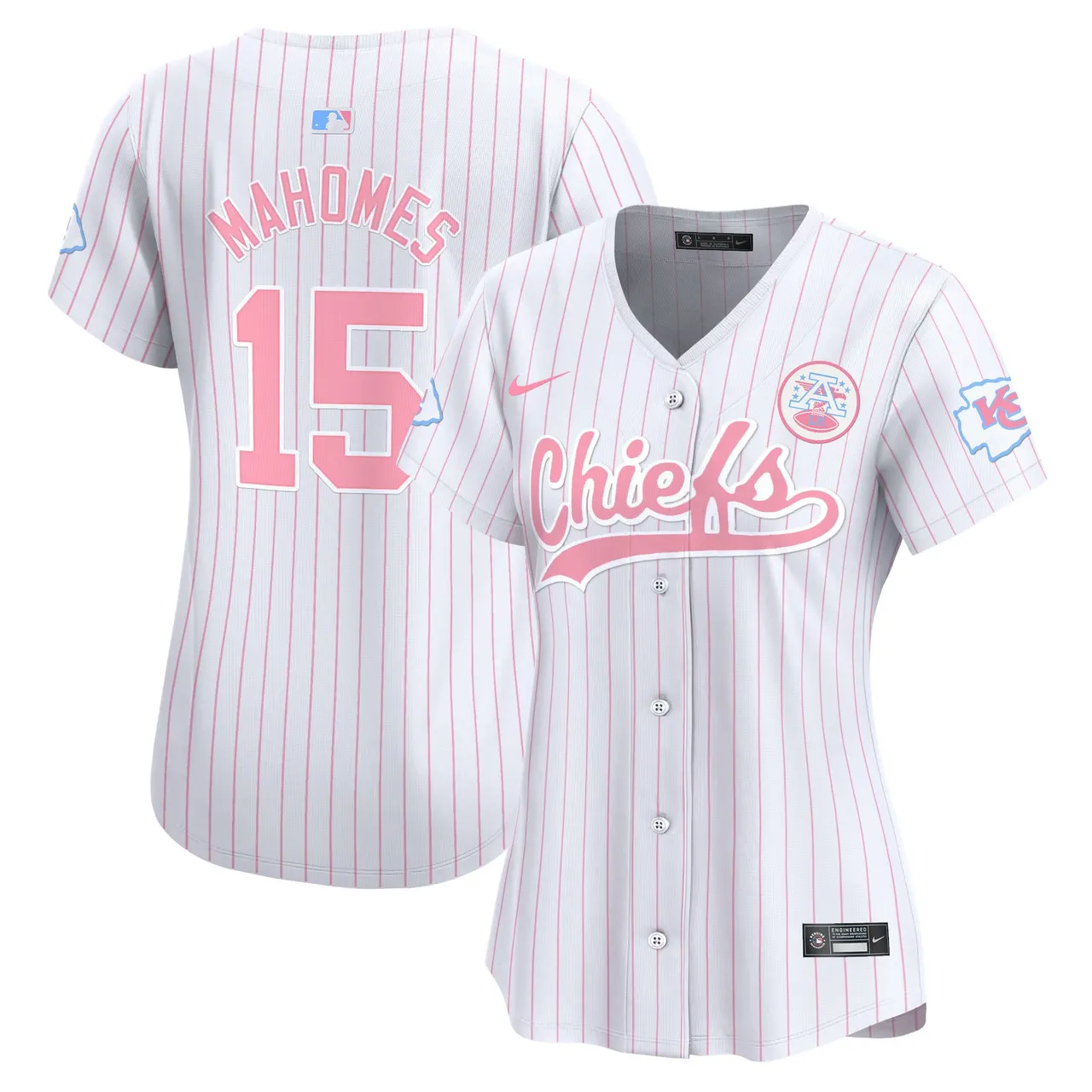 Swift Kansas City Chiefs Nike Women's Bubblegum Vapor Premier Limited Stitched Jersey - Pink - Image 29