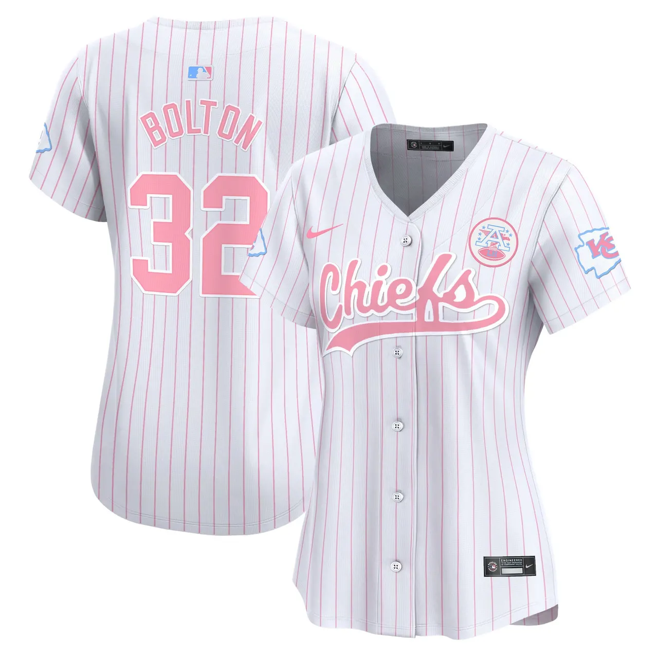 Swift Kansas City Chiefs Nike Women's Bubblegum Vapor Premier Limited Stitched Jersey - Pink - Image 31