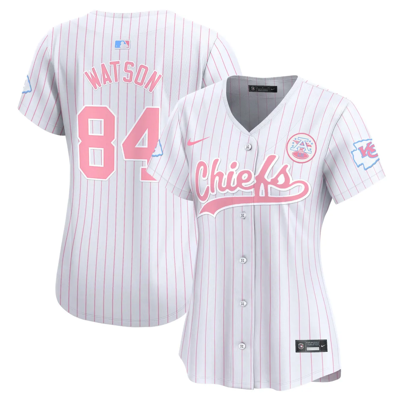 Swift Kansas City Chiefs Nike Women's Bubblegum Vapor Premier Limited Stitched Jersey - Pink - Image 33