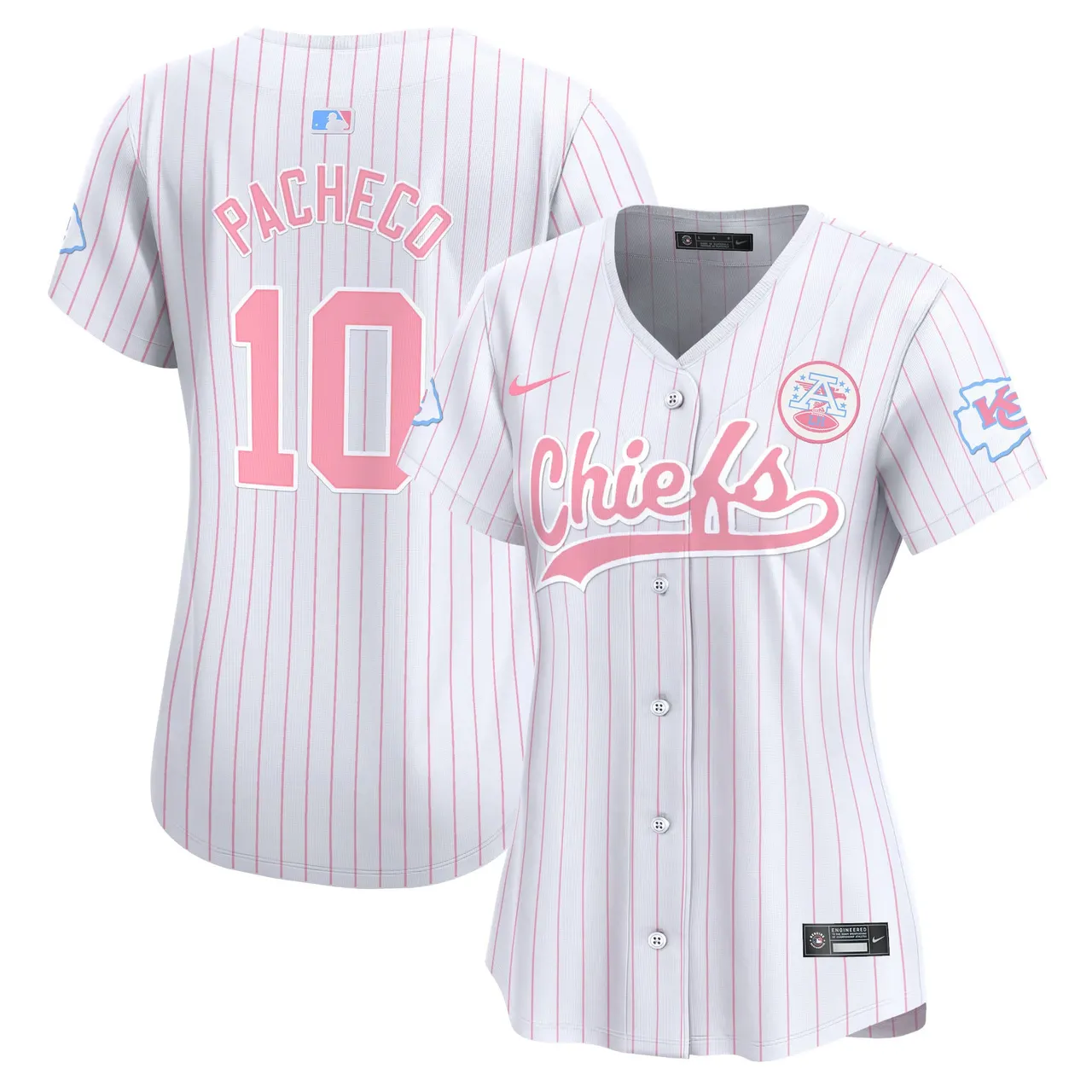 Swift Kansas City Chiefs Nike Women's Bubblegum Vapor Premier Limited Stitched Jersey - Pink - Image 34