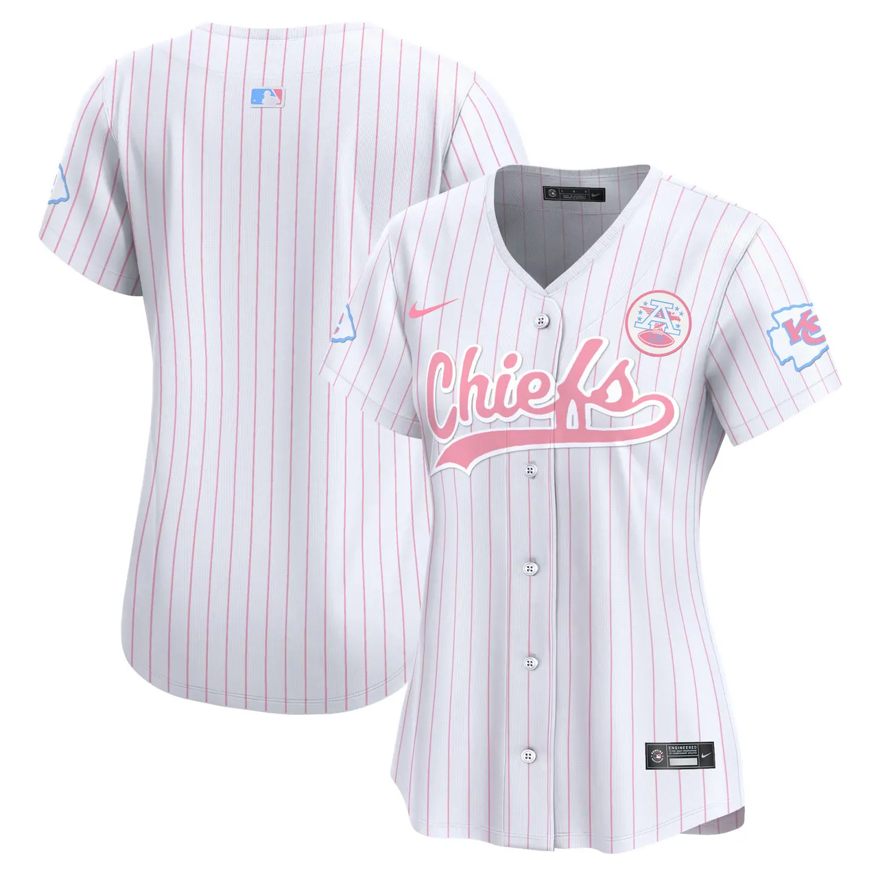 Swift Kansas City Chiefs Nike Women's Bubblegum Vapor Premier Limited Stitched Jersey - Pink - Image 36