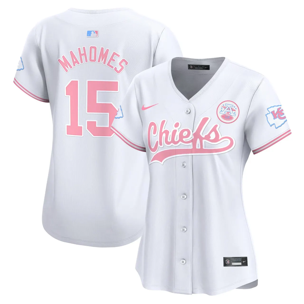 Swift Kansas City Chiefs Nike Women's Bubblegum Vapor Premier Limited Stitched Jersey - Pink - Image 38