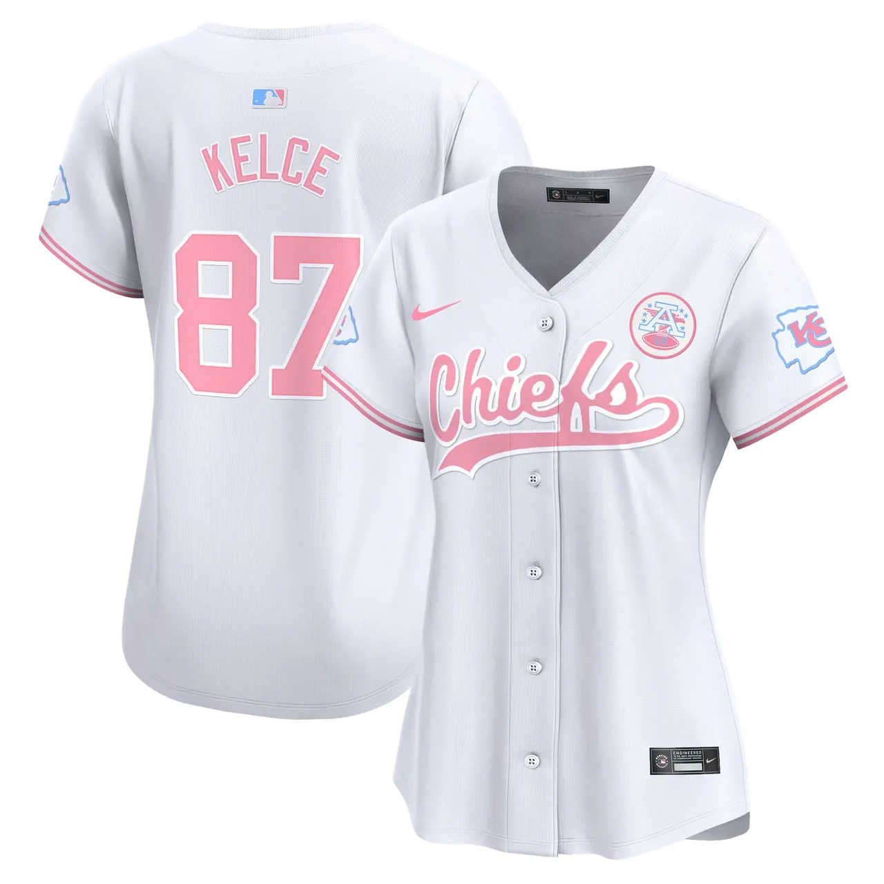Swift Kansas City Chiefs Nike Women's Bubblegum Vapor Premier Limited Stitched Jersey - Pink - Image 39