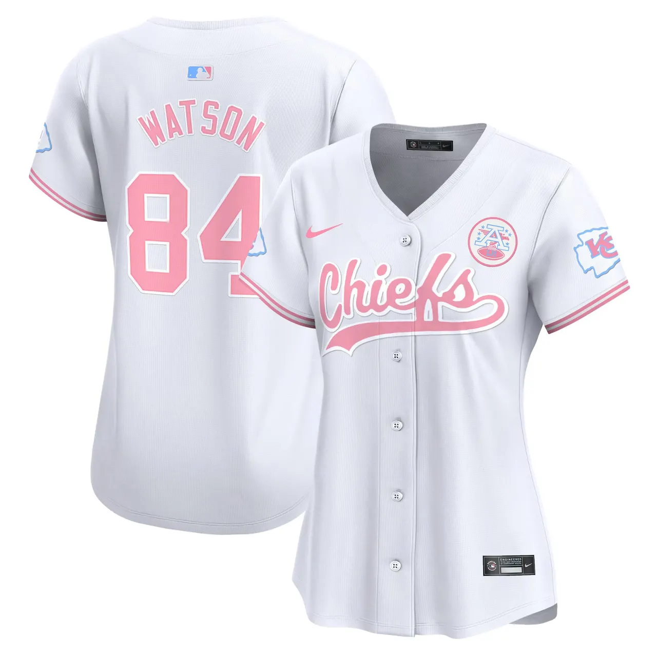 Swift Kansas City Chiefs Nike Women's Bubblegum Vapor Premier Limited Stitched Jersey - Pink - Image 42