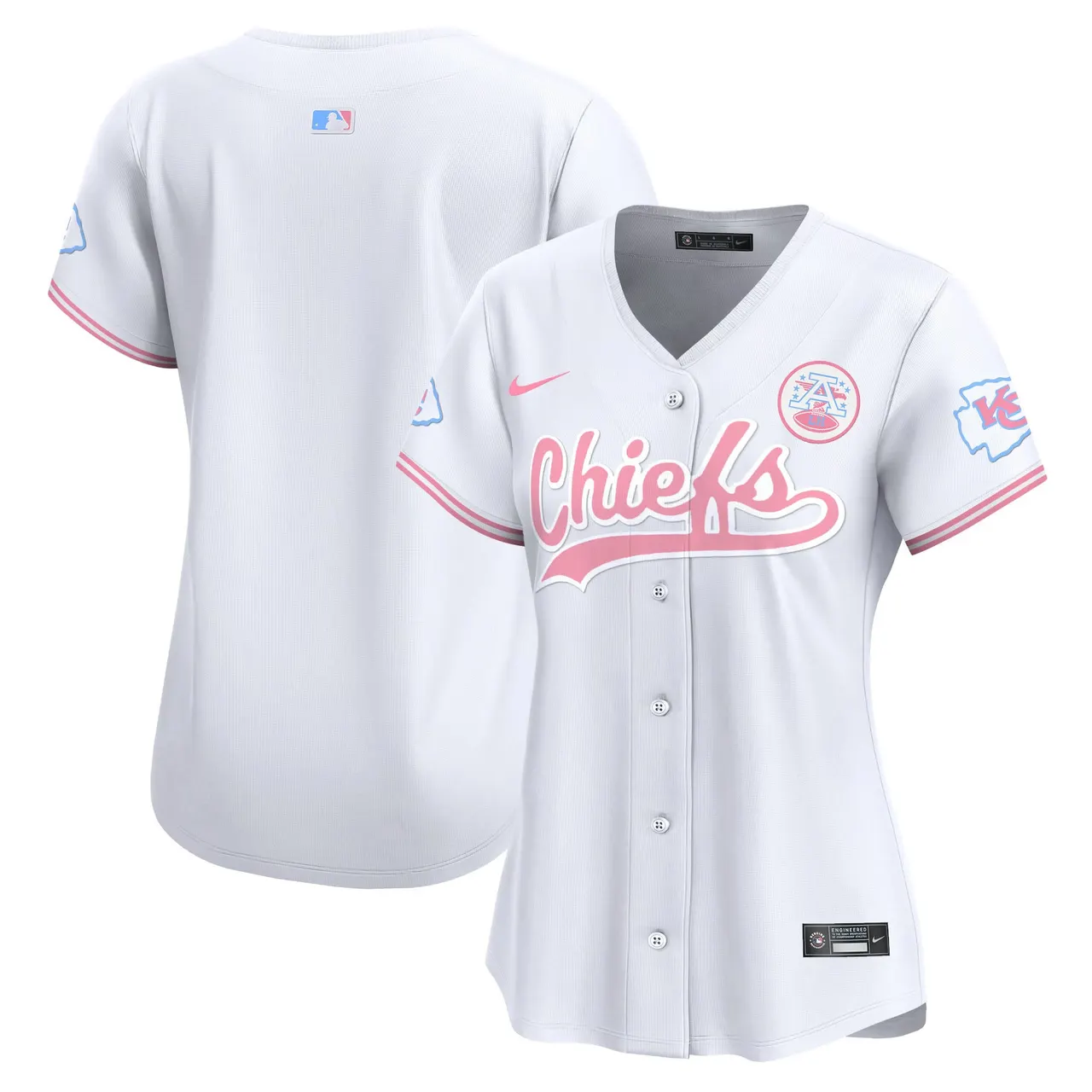 Swift Kansas City Chiefs Nike Women's Bubblegum Vapor Premier Limited Stitched Jersey - Pink - Image 45