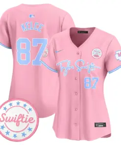 Taylor Swift Kansas City Chiefs Nike Women's Bubblegum Vapor Premier Limited Stitched Jersey - Pink - Image 3