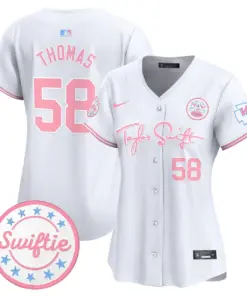 Taylor Swift Kansas City Chiefs Nike Women's Bubblegum Vapor Premier Limited Stitched Jersey - Pink - Image 41