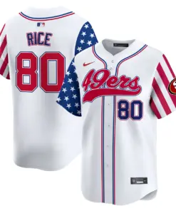 San Francisco 49ers Nike 2024 Independence Day Vapor Premier Limited Stitched Jersey - White - Image 6