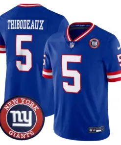 New York Giants Nike Logo Patch Limited Stitched Jersey - Blue - Image 3