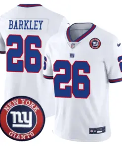 New York Giants Nike Logo Patch Limited Stitched Jersey - Blue - Image 6