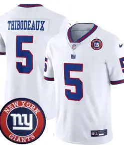 New York Giants Nike Logo Patch Limited Stitched Jersey - Blue - Image 7