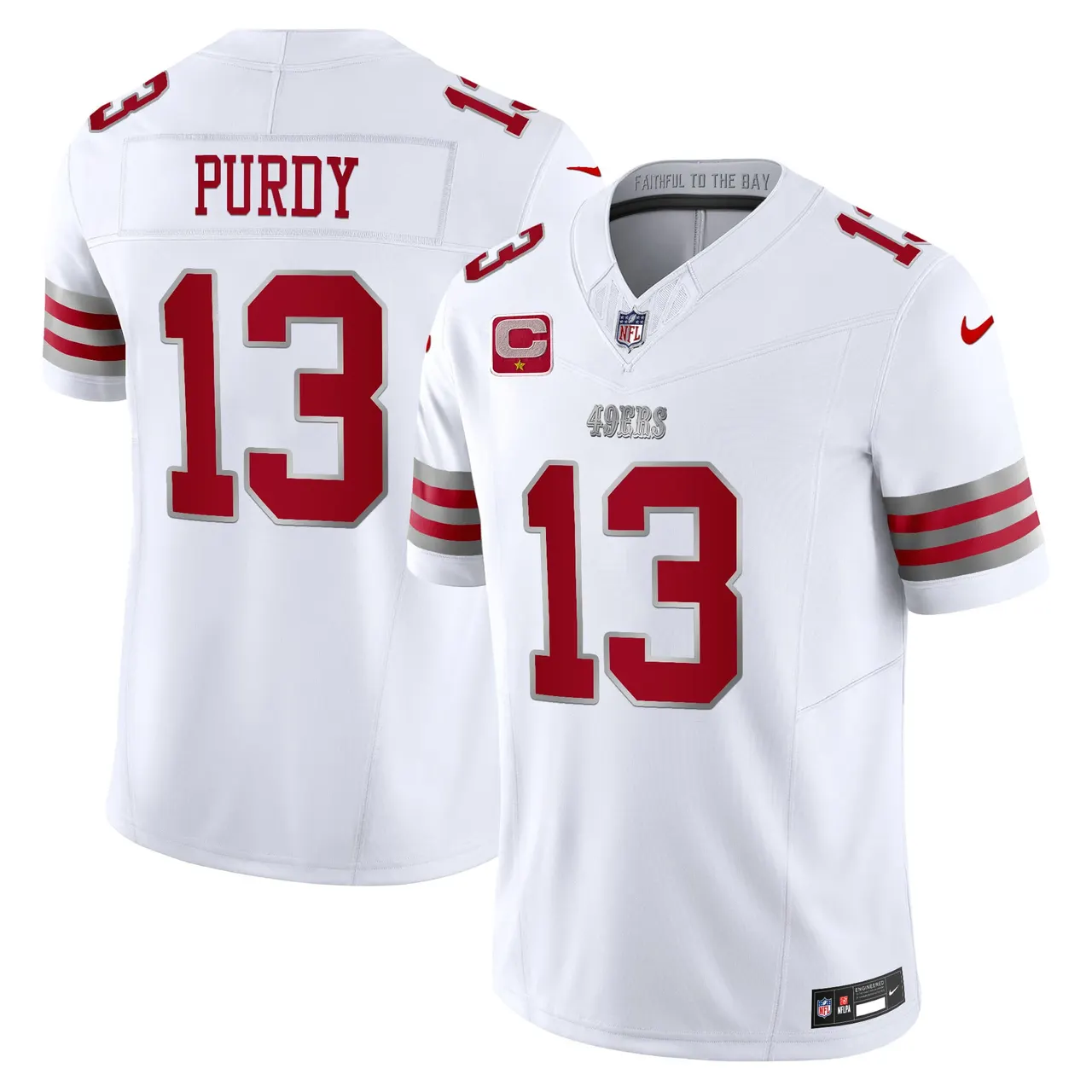 San Francisco 49ers Nike 2024 Winter Warrior Vapor Limited Stitched Jersey - Image 3