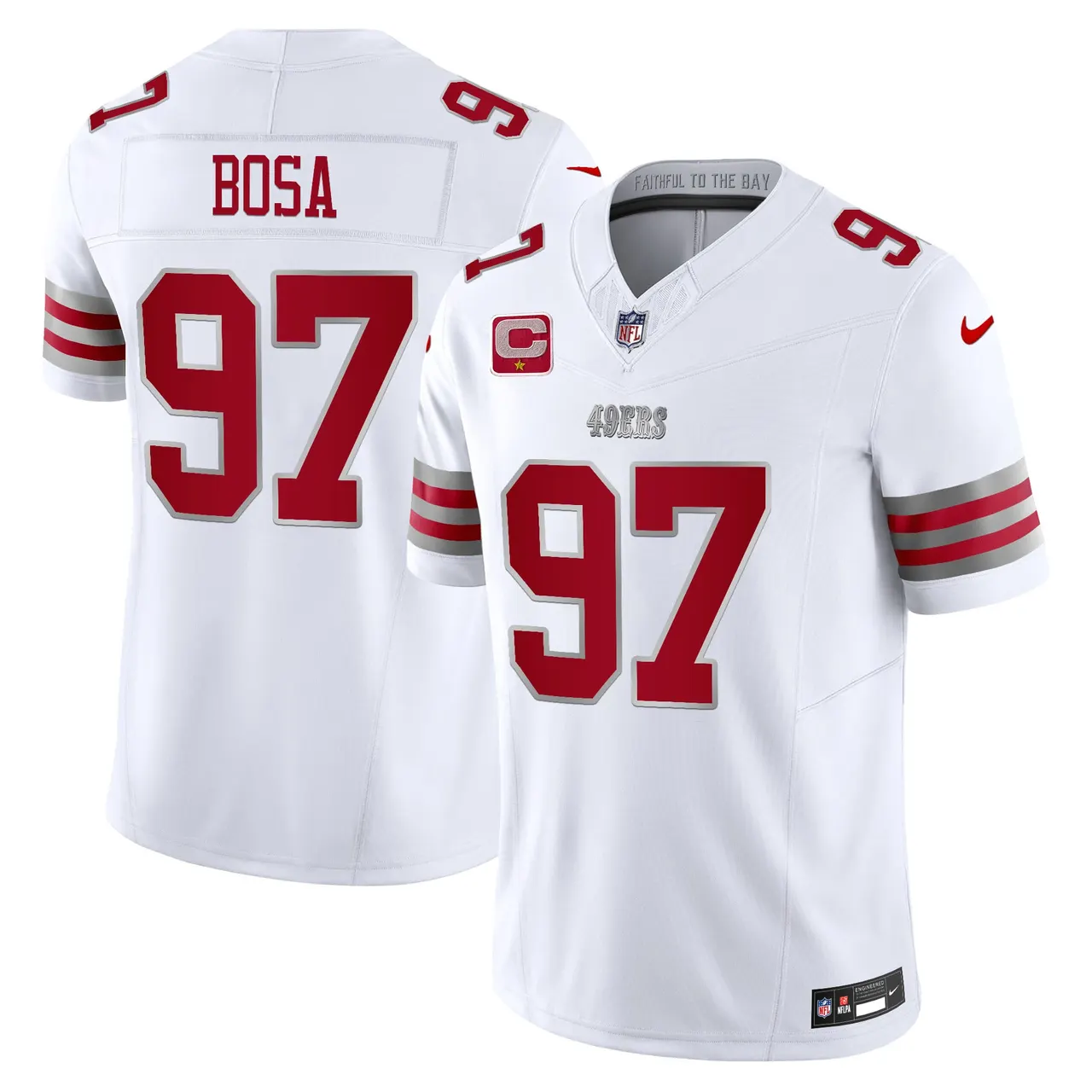 San Francisco 49ers Nike 2024 Winter Warrior Vapor Limited Stitched Jersey - Image 7