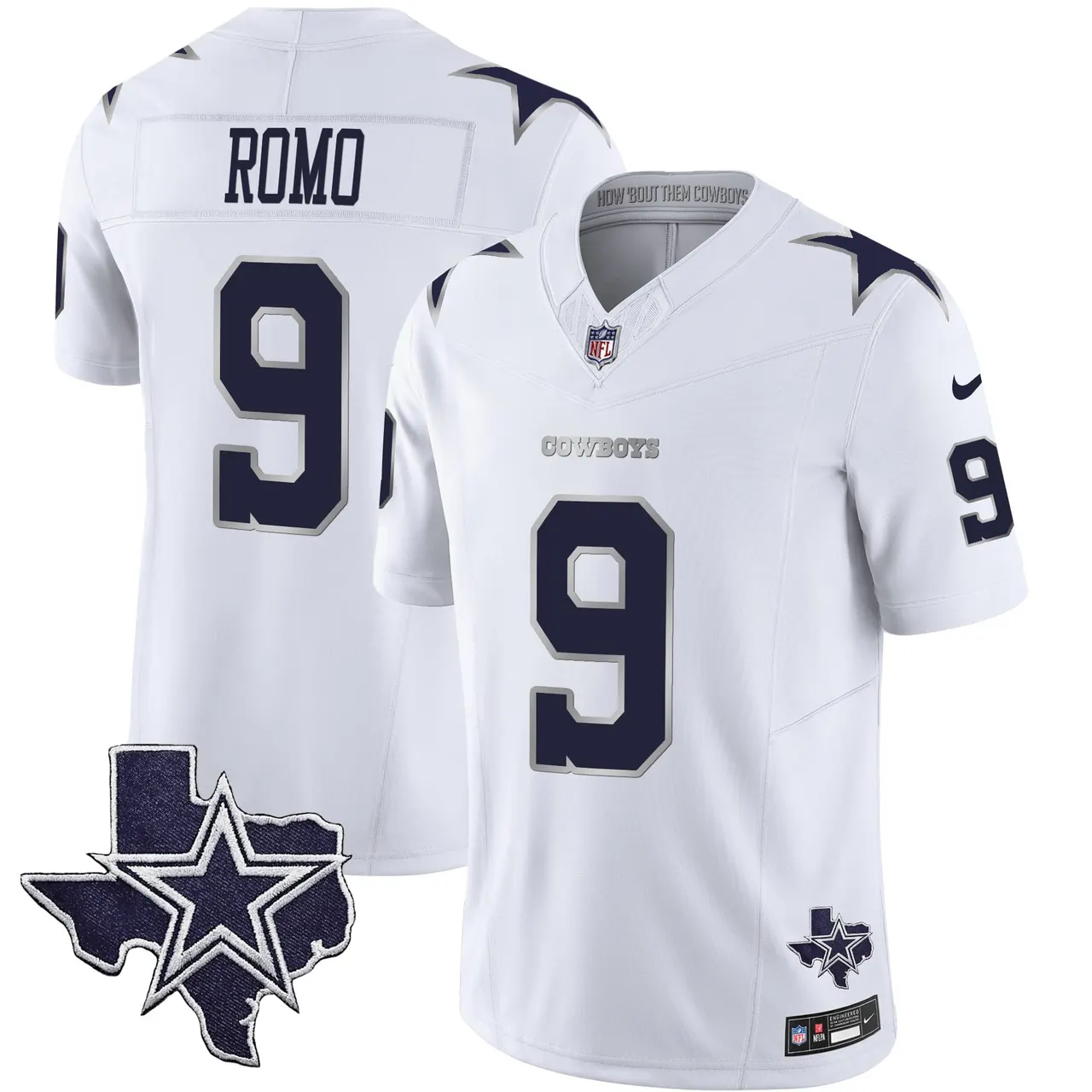 Dallas Cowboys Nike 2024 Winter Warrior Vapor Limited Stitched Jersey - Image 6