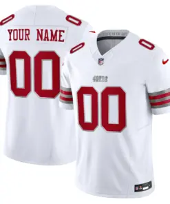 San Francisco 49ers Nike 2024 Winter Warrior Vapor Custom Limited Stitched Jersey - White