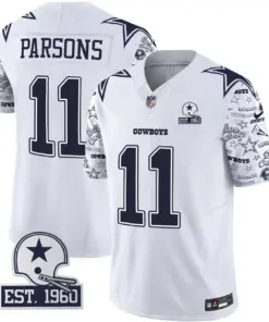 Dallas Cowboys Nike Pattern Style Vapor Limited Stitched Jersey - Royal Blue - Image 13