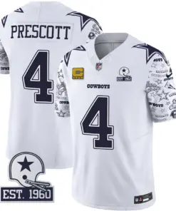 Dallas Cowboys Nike Pattern Style Vapor Limited Stitched Jersey - Royal Blue - Image 14