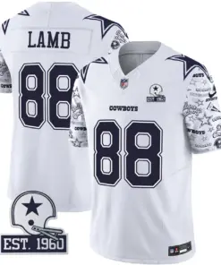 Dallas Cowboys Nike Pattern Style Vapor Limited Stitched Jersey - Royal Blue - Image 15