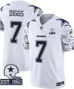Dallas Cowboys Nike Pattern Style Vapor Limited Stitched Jersey - Royal Blue - Image 16