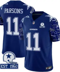 Dallas Cowboys Nike Pattern Style Vapor Limited Stitched Jersey - Royal Blue