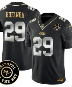 San Francisco 49ers Nike Pattern Style Vapor Limited Stitched Jersey - Red - Image 20