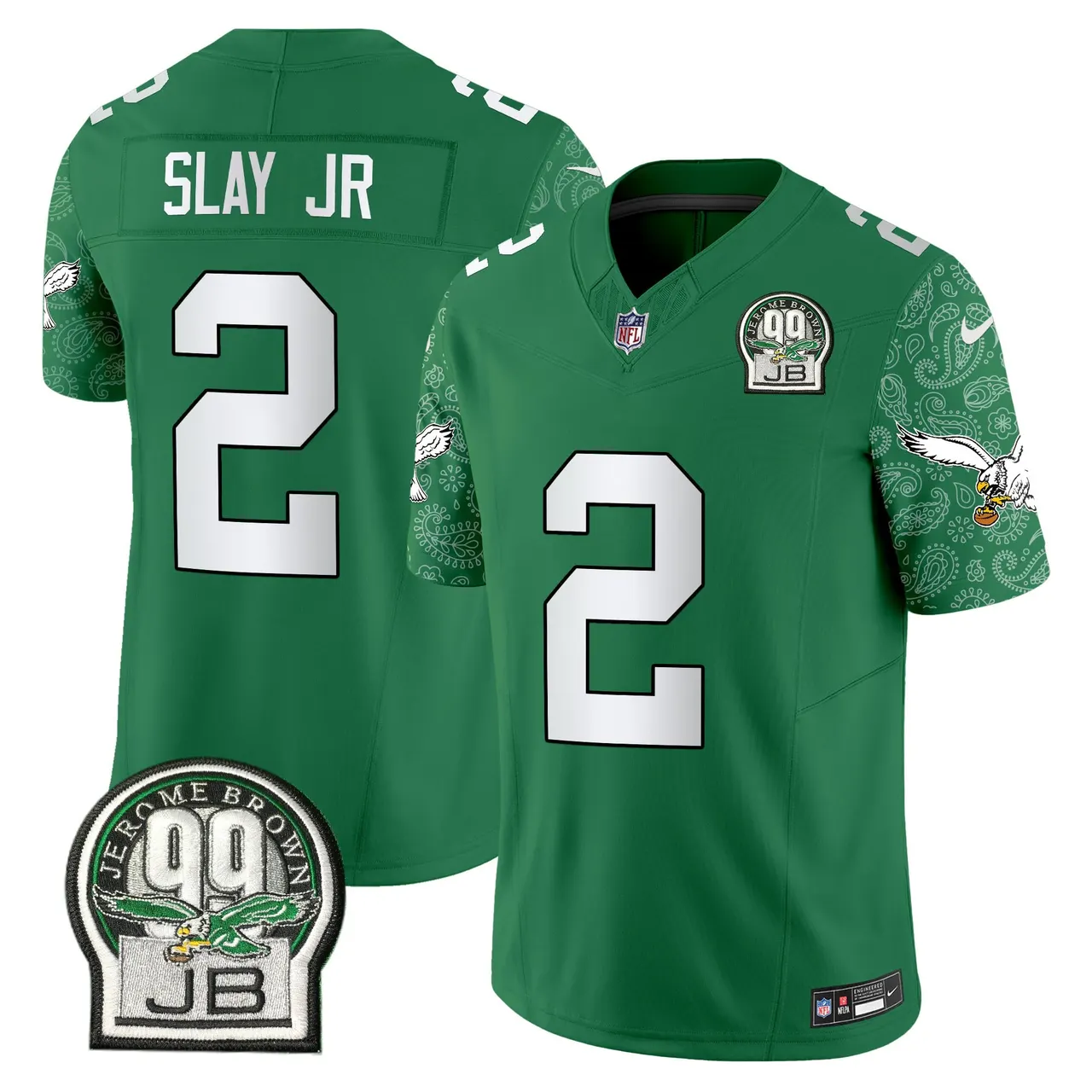 Saquon Barkley Philadelphia Eagles Nike Vapor Limited Stitched Jersey - Kelly Green - Image 7