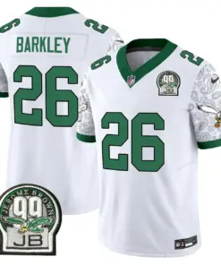 Saquon Barkley Philadelphia Eagles Nike Vapor Limited Stitched Jersey - Kelly Green - Image 9