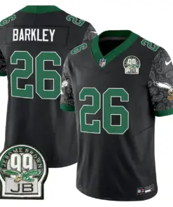 Saquon Barkley Philadelphia Eagles Nike Vapor Limited Stitched Jersey - Kelly Green - Image 17