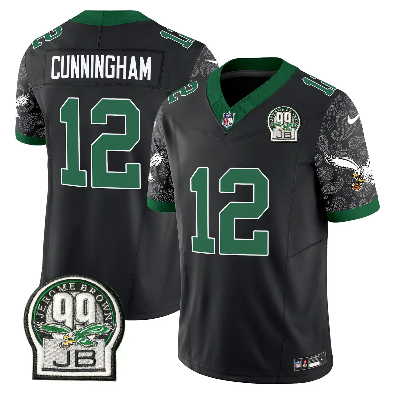 Saquon Barkley Philadelphia Eagles Nike Vapor Limited Stitched Jersey - Kelly Green - Image 24