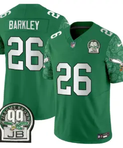 Saquon Barkley Philadelphia Eagles Nike Vapor Limited Stitched Jersey - Kelly Green