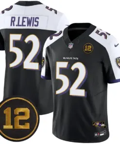 Baltimore Ravens Nike Jacoby Jones Patch Vapor Limited Stitched Jersey - Anthracite - Image 6