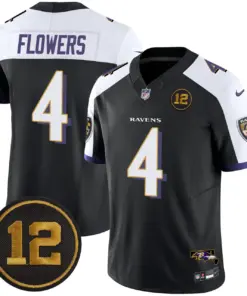 Baltimore Ravens Nike Jacoby Jones Patch Vapor Limited Stitched Jersey - Anthracite - Image 7