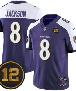 Baltimore Ravens Nike Jacoby Jones Patch Vapor Limited Stitched Jersey - Anthracite - Image 10