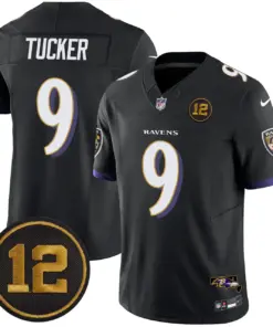 Baltimore Ravens Nike Jacoby Jones Patch Vapor Limited Stitched Jersey - Anthracite - Image 19