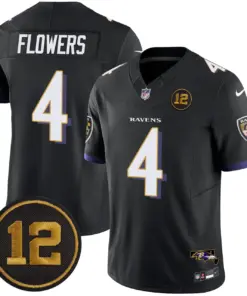Baltimore Ravens Nike Jacoby Jones Patch Vapor Limited Stitched Jersey - Anthracite - Image 23