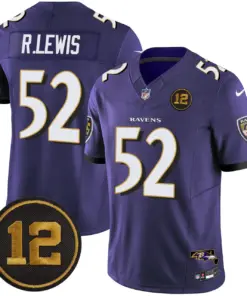 Baltimore Ravens Nike Jacoby Jones Patch Vapor Limited Stitched Jersey - Anthracite - Image 30