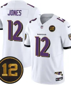 Baltimore Ravens Nike Jacoby Jones Patch Vapor Limited Stitched Jersey - Anthracite - Image 40
