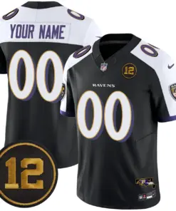 Baltimore Ravens Nike Jacoby Jones Patch Vapor Custom Limited Stitched Jersey - Black