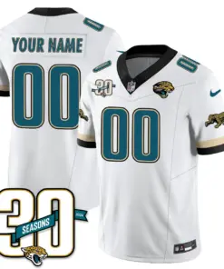 Jacksonville Jaguars Nike Throwback 1990s Uniforms Custom Stitched Jersey - White