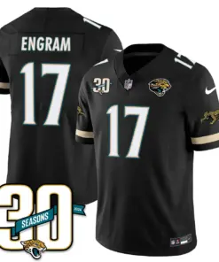 Jacksonville Jaguars Nike Throwback 1990s Uniforms Stitched Jersey - Teal - Image 3