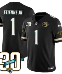 Jacksonville Jaguars Nike Throwback 1990s Uniforms Stitched Jersey - Teal - Image 4