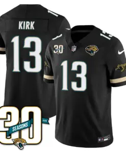 Jacksonville Jaguars Nike Throwback 1990s Uniforms Stitched Jersey - Teal - Image 7