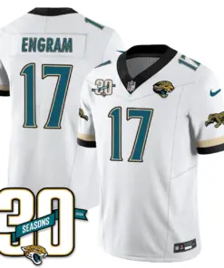 Jacksonville Jaguars Nike Throwback 1990s Uniforms Stitched Jersey - Teal - Image 10