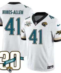 Jacksonville Jaguars Nike Throwback 1990s Uniforms Stitched Jersey - Teal - Image 12
